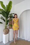 Lenisa Fırfırlı Mini Boy Elbise