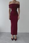 Milan Madonna Collar Pencil Dress