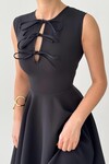 Perp Bow Detailed Dress