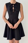 Perp Bow Detailed Dress