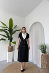 Reta Button Detailed Dress