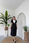 Reta Button Detailed Dress