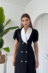 Reta Button Detailed Dress