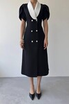 Reta Button Detailed Dress