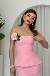 Spas Strapless Dress