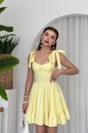 VERO OMUZ BAĞLAMALI ELBİSE
