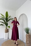 Wera Stoned Bow Detailed Dress