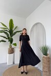 Wera Taşlı Fiyonk Detaylı Elbise