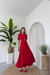 Wera Taşlı Fiyonk Detaylı Elbise