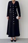 Fari Button Detailed Dress