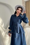 Linor Belted Two Piece Suit