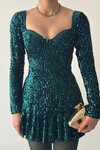 Sezi Sequin Sequin Dress