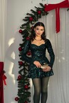 Sezi Sequin Sequin Dress